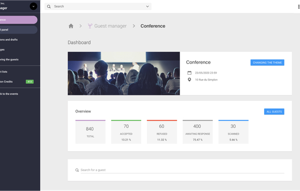 Infomaniak Guest Manager screenshot 1
