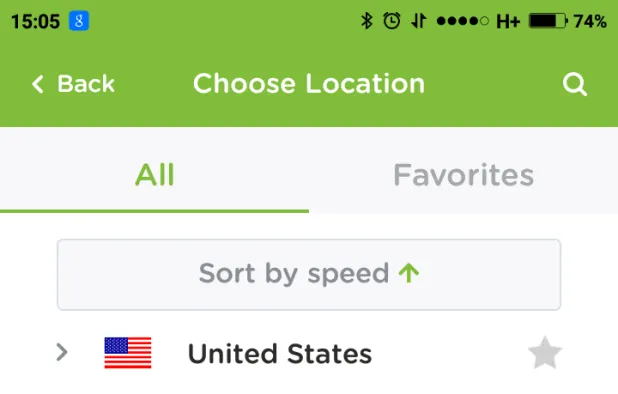 HideIP VPN screenshot 2