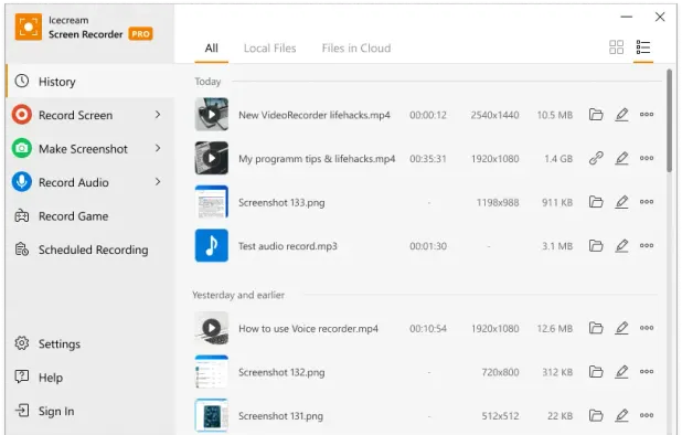 Icecream Screen Recorder screenshot 1