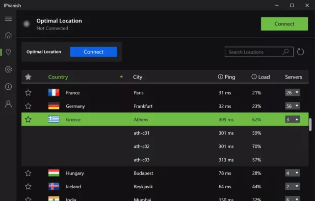IPVanish screenshot 1