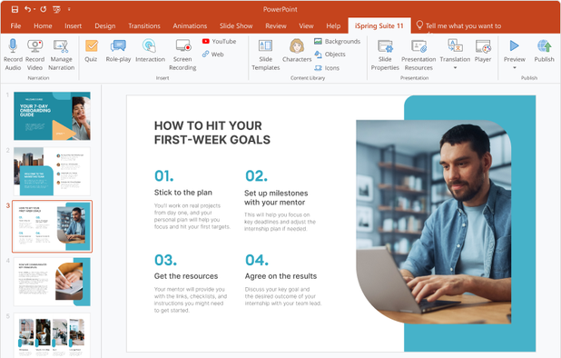 Convert PowerPoint into eLearning Courses