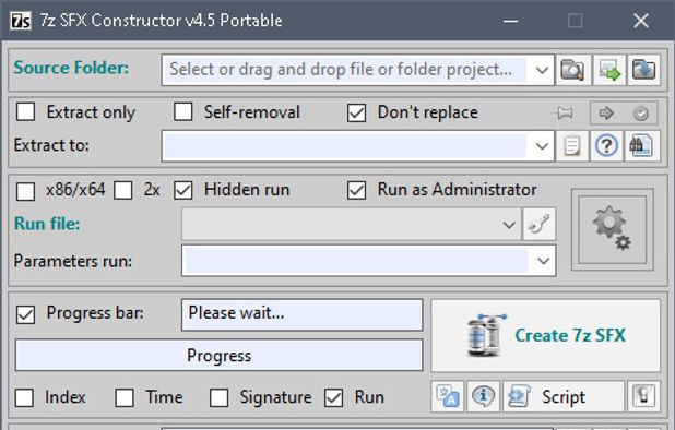 7zfx 7zSFX Constructor: Software for creating and editing 7z SFX self ...