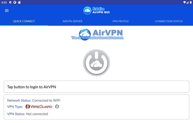 AirVPN screenshot 1