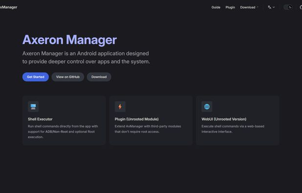 Axeron Manager (AxManager): Shell command access and system control for ...