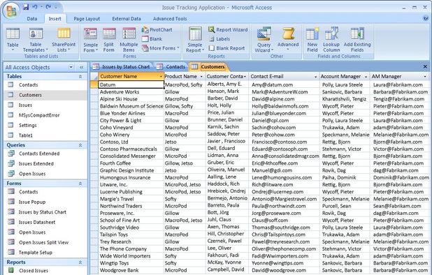 Microsoft Office Access: Database system with GUI and Jet Engine ...
