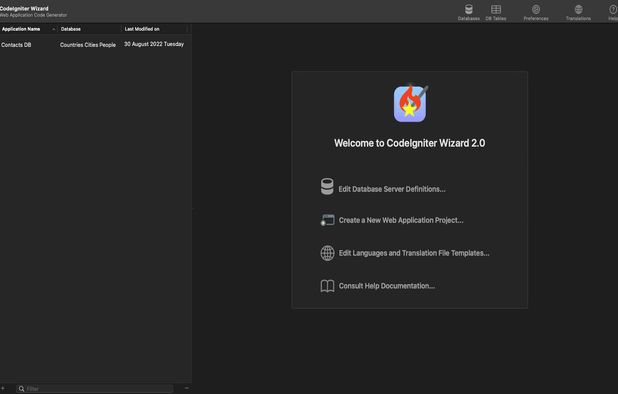 CodeIgniter Wizard: Rapid Web Application Development (RAD) Tool for ...