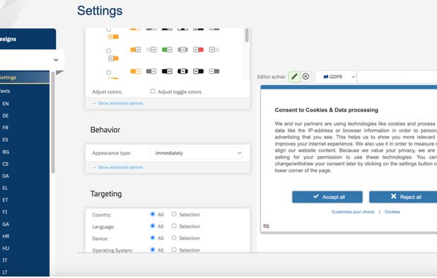 consentmanager: Cookie consent management platform with compliance for ...