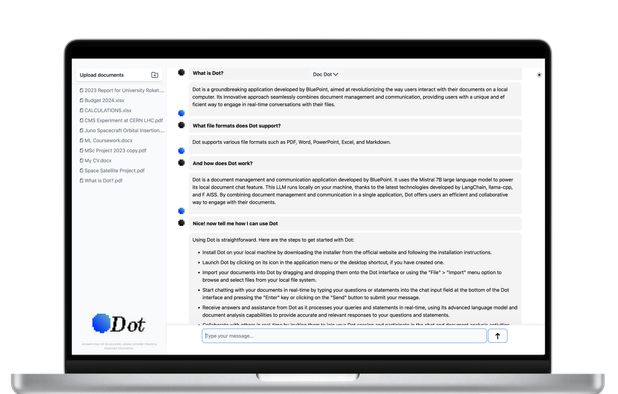 Dot LLM: A standalone open source app meant for easy use of local LLMs ...