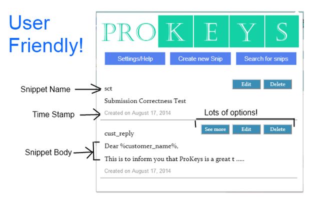 Prokeys 2 ProKeys: Save time and effort in emails, etc. with ProKeys! | AlternativeTo