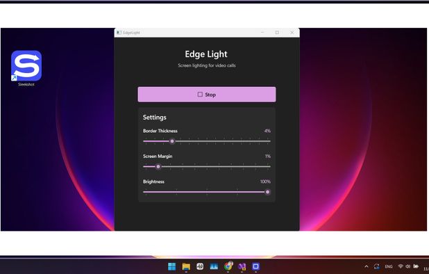 Edge Light for Windows: Virtual Ring Lamp for Video Calls & Recording ...