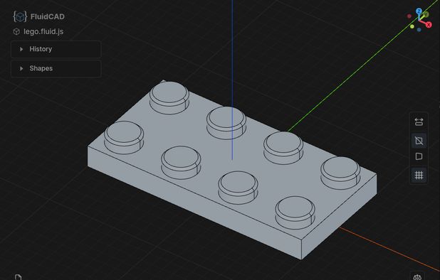 FluidCAD: Parametric 3D modeling in browser with interactive JavaScript ...