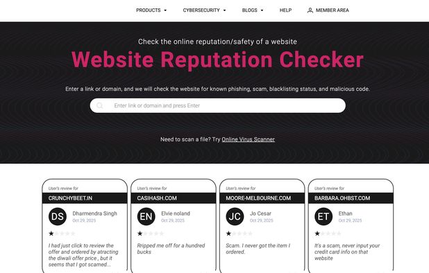 Website Reputation Check Gridinsoft - Website Reputation Checker: Check the online reputation ...