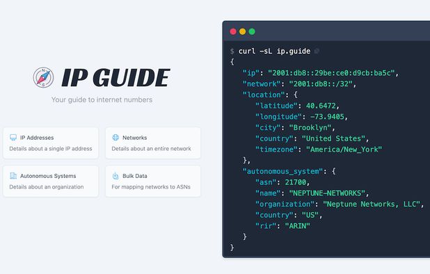 Ip Software Applications IP Guide: An easy-to-use API for looking up IP, Network, and ASN data ...