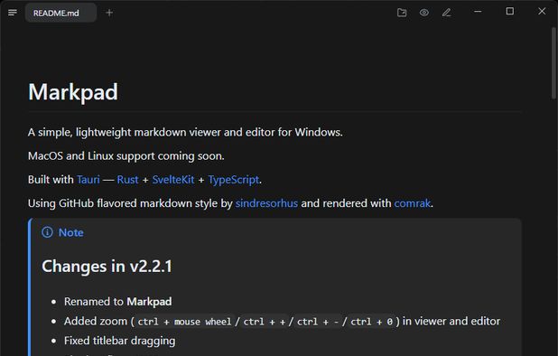Markpad - Markdown Editor: The Notepad equivalent for Markdown ...