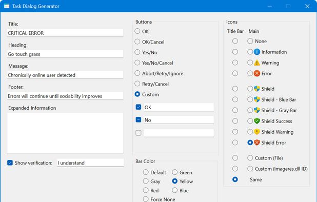 Modern Message Box Generator: Allows creating custom message boxes in ...