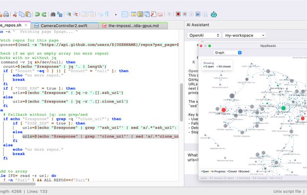 Nextpad++: Native Mac code editor with full Windows feature parity ...