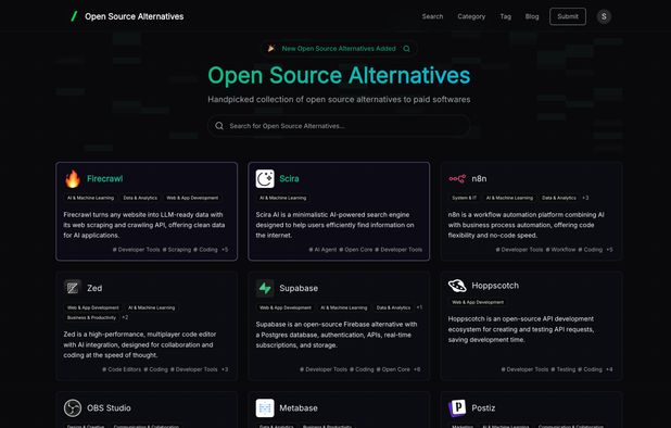 Open Source Alternatives: Handpicked Open Source Alternatives to Paid ...
