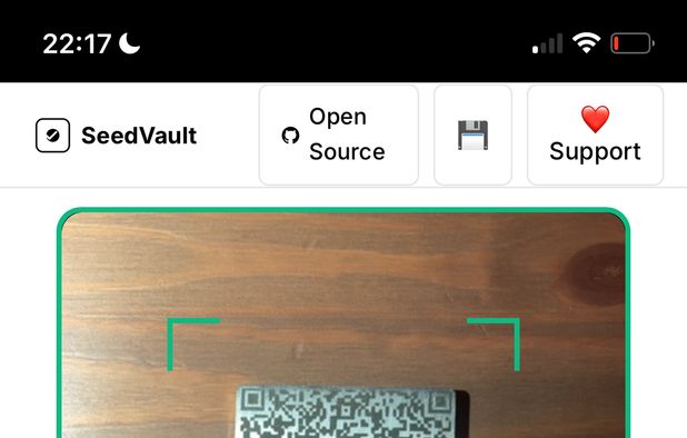 Seed-Vault: Encrypt your seed phrase into an AES-256 QR code — free ...
