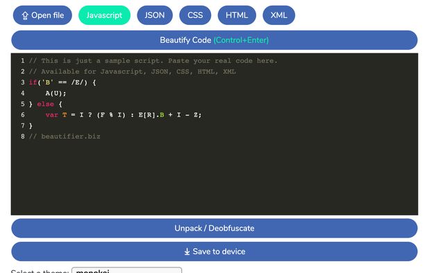 Source Code Beautifier Visualizer Source Code Beautifier: Beautify and unminify your code. | AlternativeTo