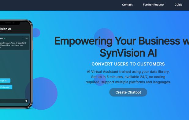 Synvision AI: Free customized AI chatbot for your data and embed it ...