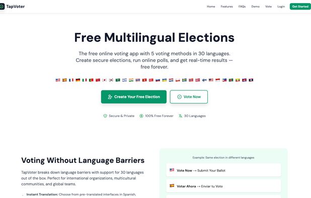 TapVoter: Create secure online elections, instant polls, and scored ...