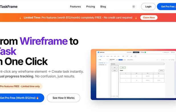 TaskFrame: Visual-first task manager that lets you turn wireframe ...