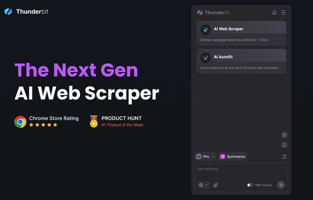 Thunderbit: AI web scraper extension automates data extraction and ...