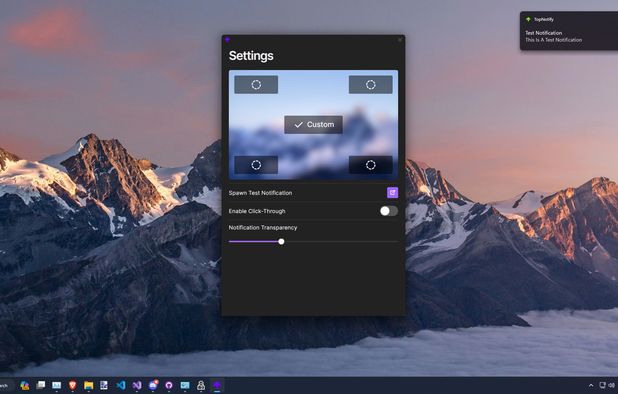 Moving Notifications TopNotify: Move Windows notifications anywhere on the screen ...
