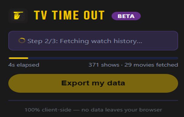Tv Time Text Box TV Time Out: Export your complete TV Time library — shows, movies ...