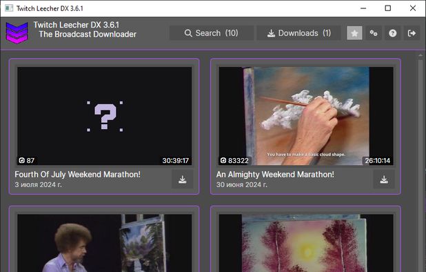 Twitch Leecher DX: Twitch VOD downloader, a maintained fork of https ...