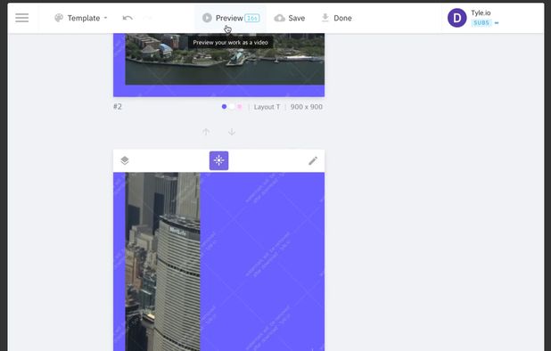 Tyle: Template-based image and video creator for social content ...