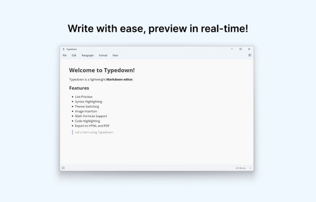 Typedown: A markdown editor | AlternativeTo