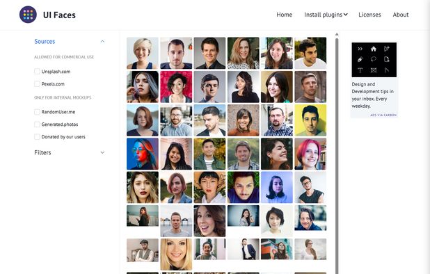 UI Faces: Aggregates various free avatar placeholder sources that you ...