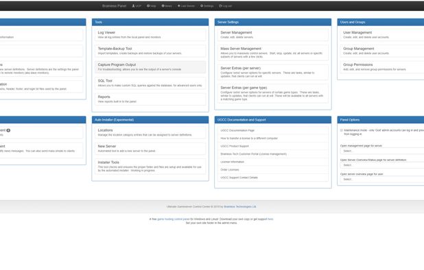 Ultimate Gameserver Control Center (UGCC): Web based game server ...