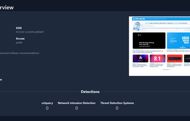 urlquery: Net is like a lie detector test for the internet. | AlternativeTo