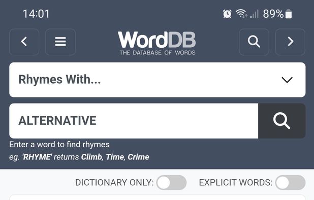 Word Database.download WordDB: A word database to help find anagrams, synonyms, rhymes and ...