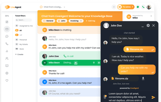 LiveAgent screenshot 1