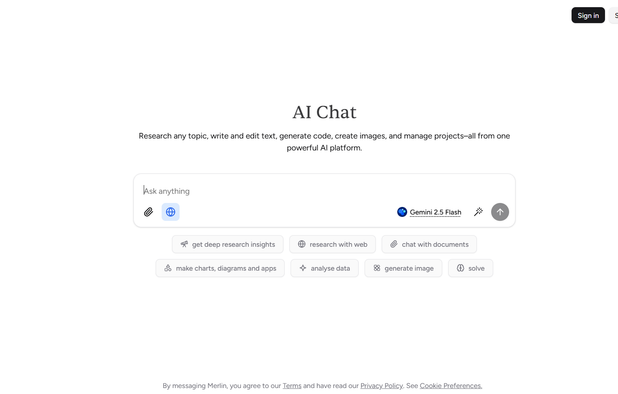 Merlin AI screenshot 1
