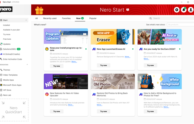 Nero Platinum Suite screenshot 1