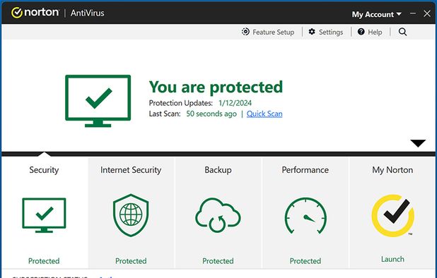 Norton AntiVirus screenshot 1