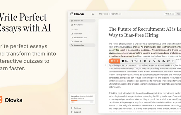Olovka AI Essay Writer