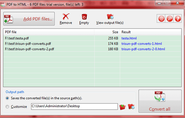 PDF to HTML screenshot 1