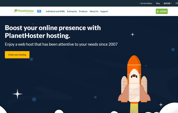 PlanetHoster screenshot 1