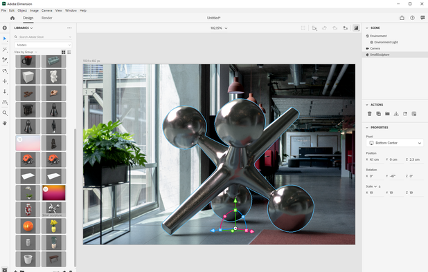 Adobe Dimension screenshot 1
