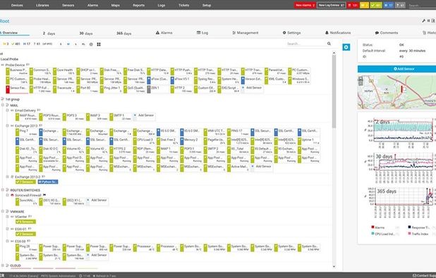 Paessler PRTG Network Monitor screenshot 1