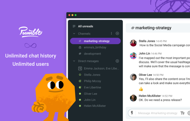 Unlimited users and chat history