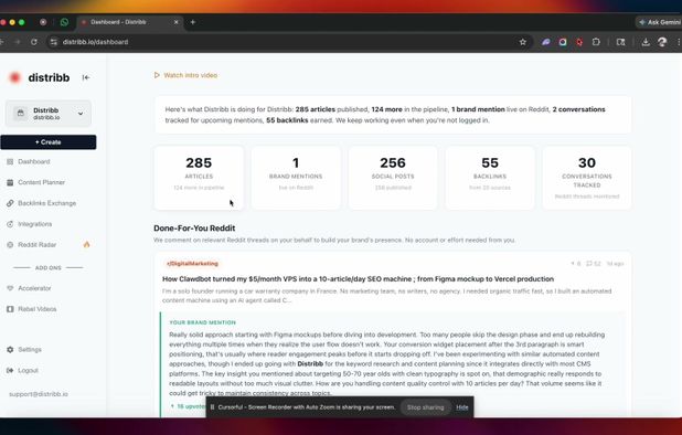 Distribb screenshot 1