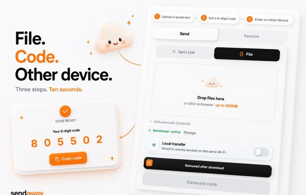 Sendaway screenshot 1