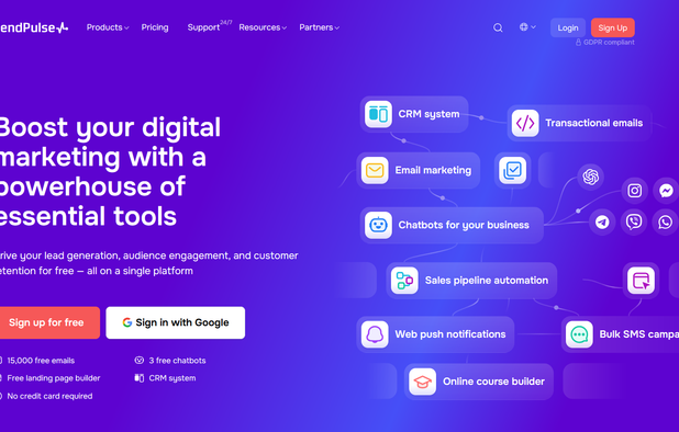 SendPulse screenshot 1