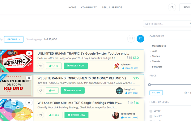 SeoClerks new UI Design
